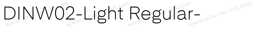 DINW02-Light Regular字体转换